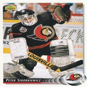 Peter Sidorkiewicz - 1992 Upper Deck Hockey Card
